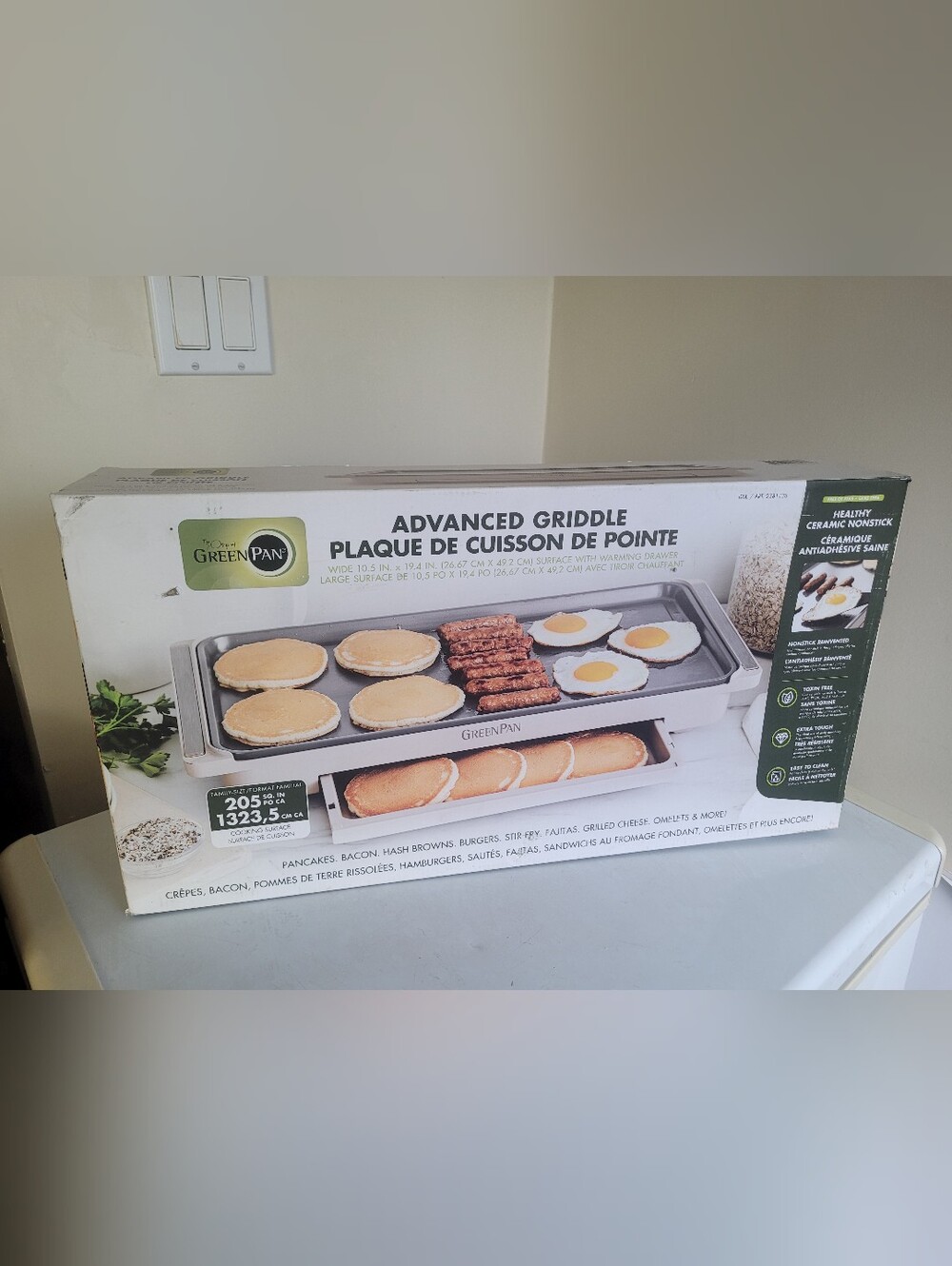 GreenPan Advanced Griddle and Warming Tray